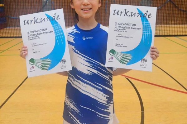 Goldfieber bei den Taunus-Talenten der Badminton Abteilung
