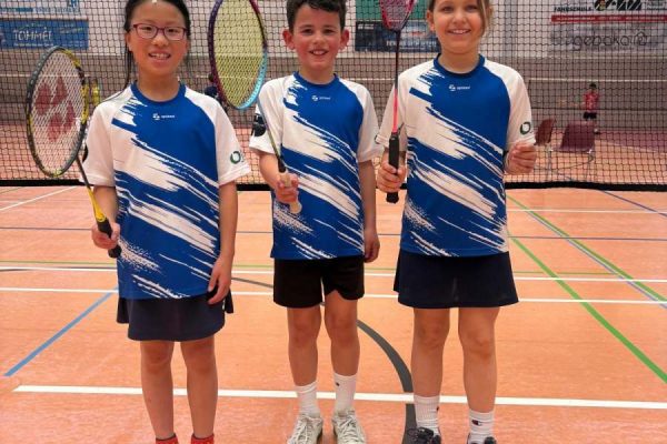Sensationell! Drei U11-Badminton-Talente bei der A-Rangliste