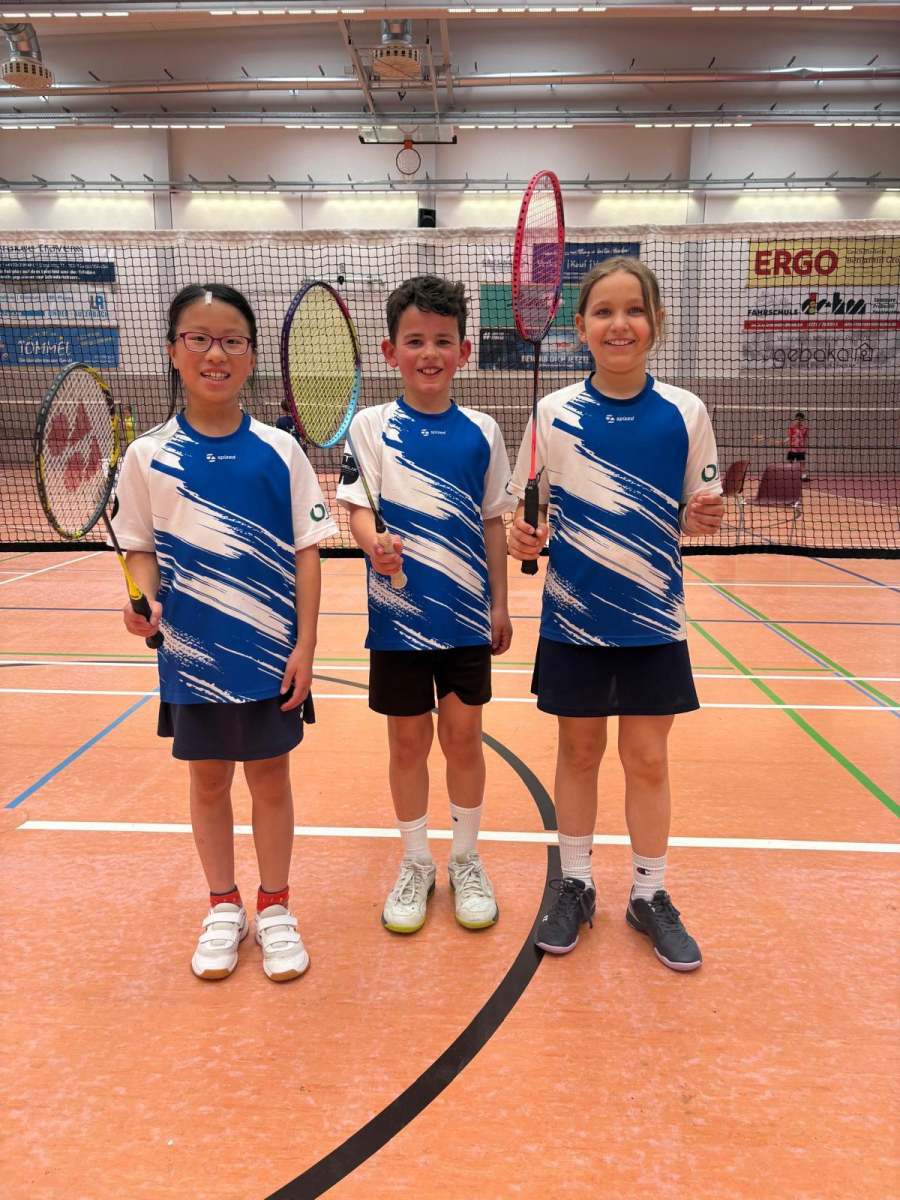 Sensationell! Drei U11-Badminton-Talente bei der A-Rangliste